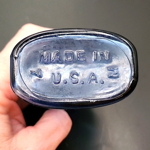 Vintage Phillips Milk of Magnesia Cobalt Blue Bottle 5" - Picture 6 of 7